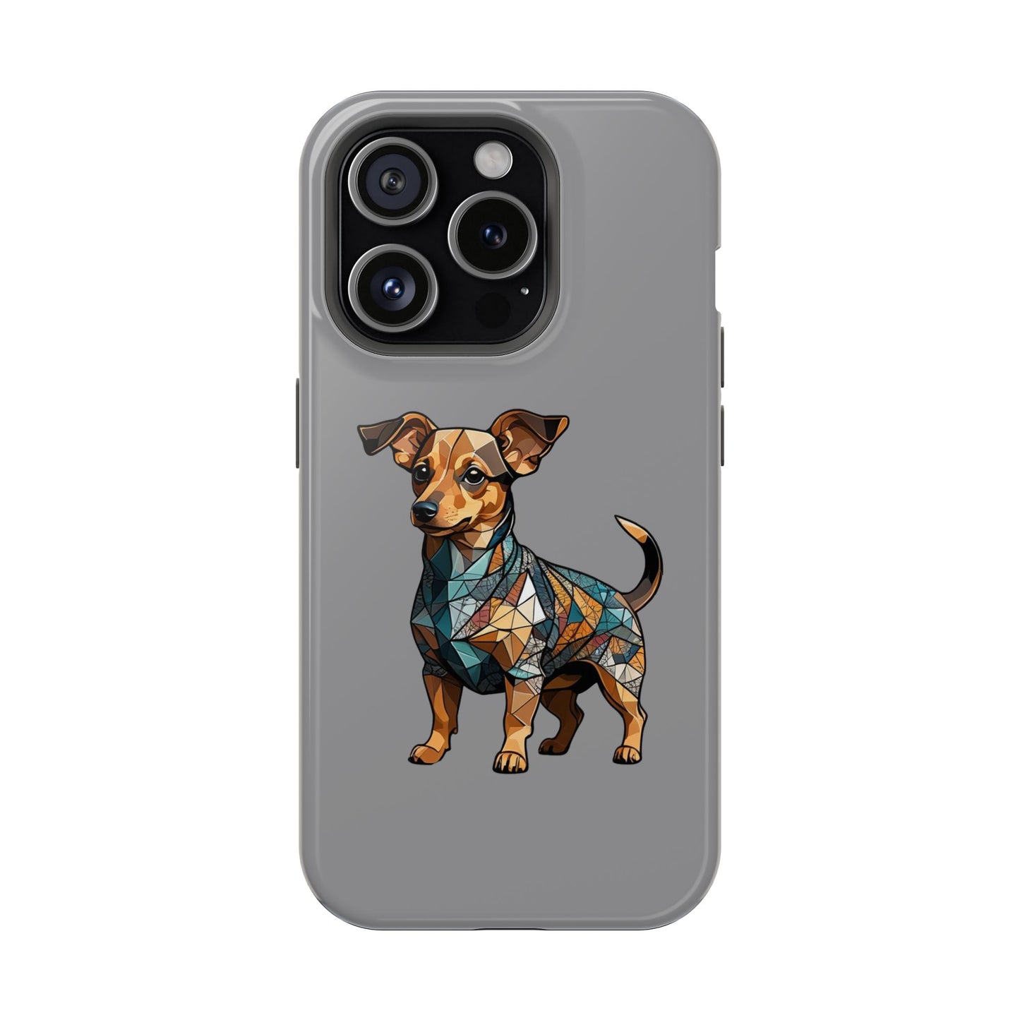 Polygon Style Pop Art Chiweenie Dog iPhone Phone Case