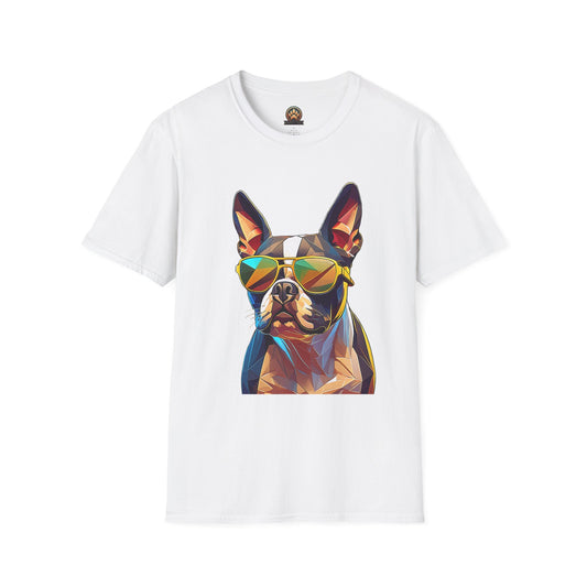 Sunny Boston Terrier Tee - Large Front Print