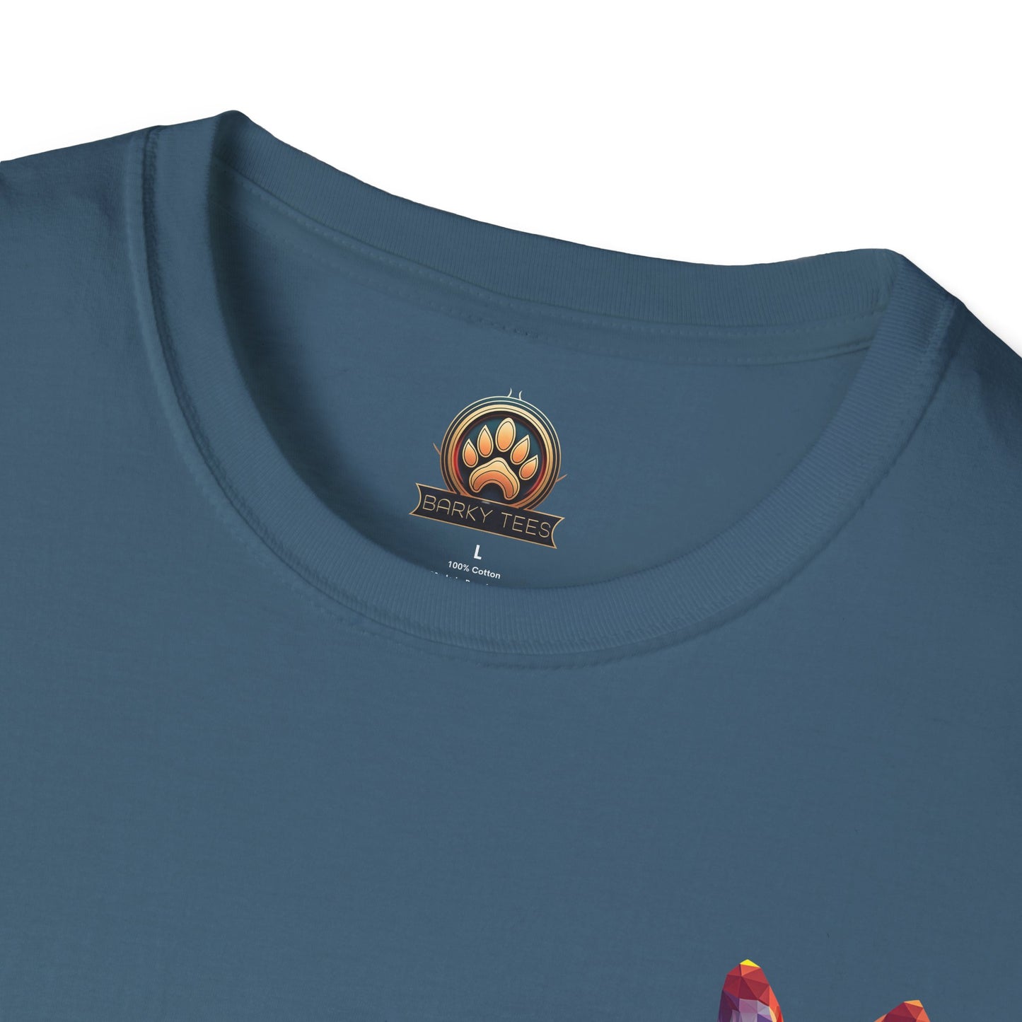 Polygon Style French Bull Dog T-Shirt - Pocket & Large Back Print