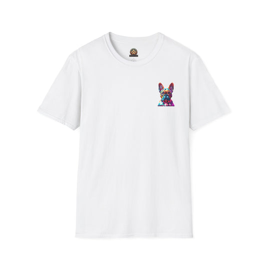 Polygon French Bulldog Tee - Pocket & Large Back Print