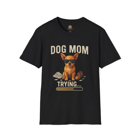 Dog Mom... Trying - Large Front Print