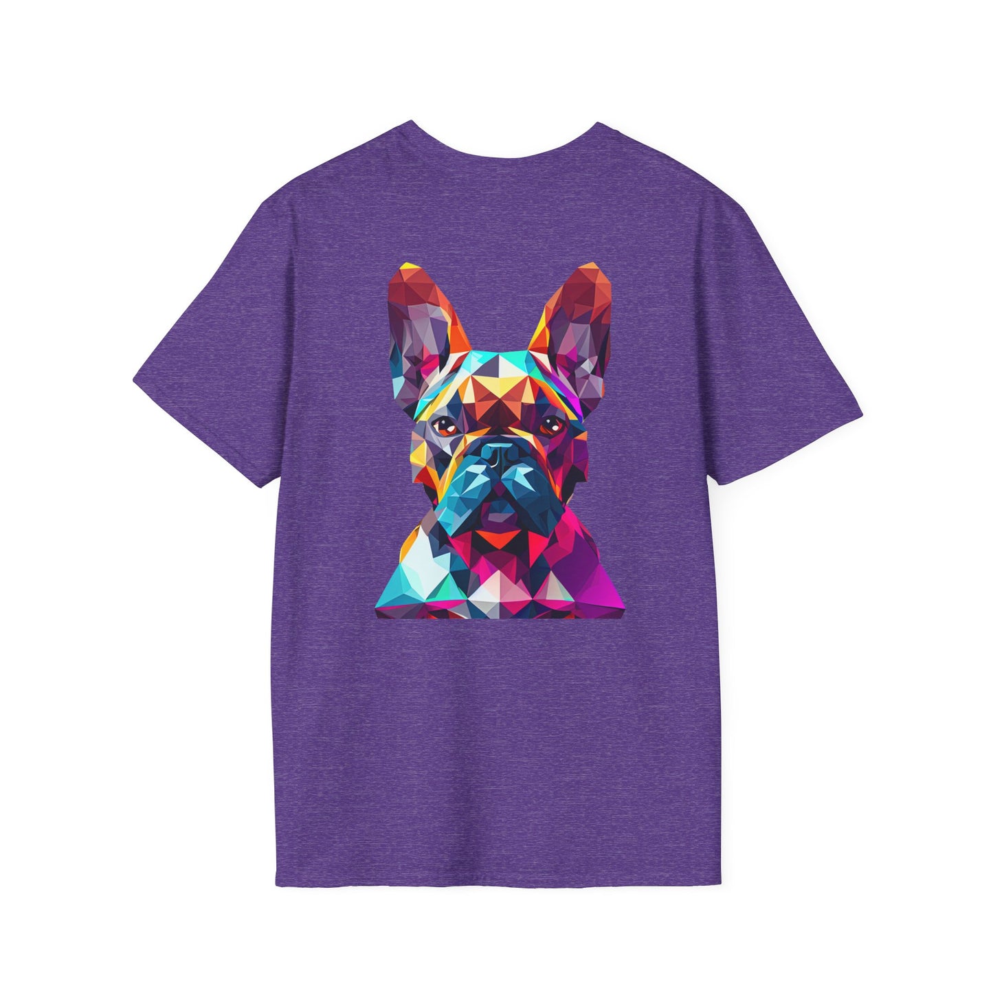 Polygon Style French Bull Dog T-Shirt - Pocket & Large Back Print