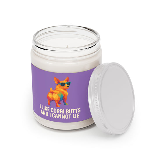 I Like Corgi Butts Scented Soy Candle — 9oz (White Lid)