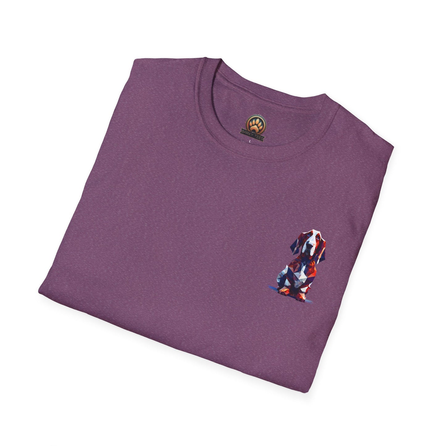 Polygon Basset Hound Tee - Pocket & Large Back Print
