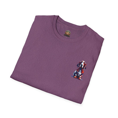 Polygon Basset Hound Tee - Pocket & Large Back Print