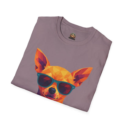 Dog Mom Tee – Polygon Chihuahua Edition - Large Front Print Only