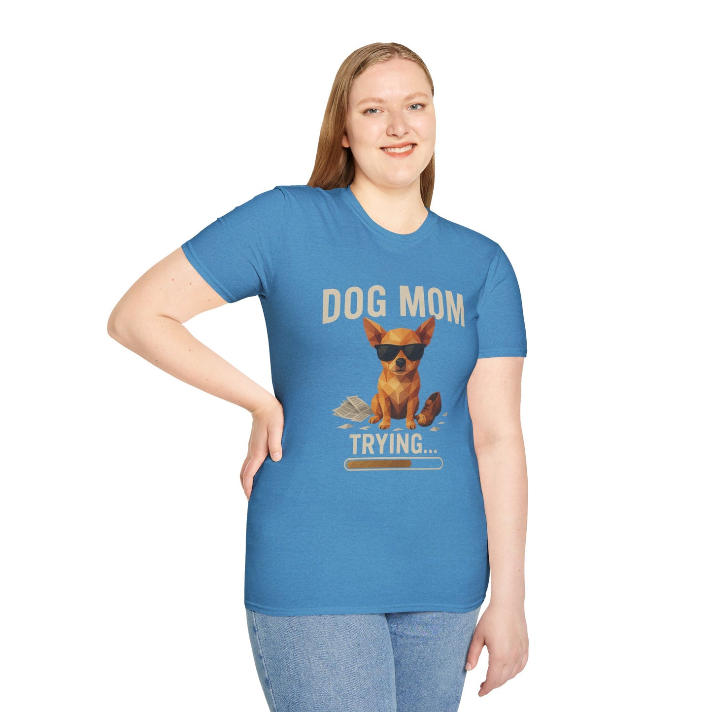 Dog Mom... Trying - Large Front Print Only