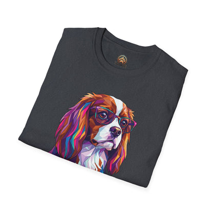 Portrait Cavalier King Charles Tee - Large Front Print