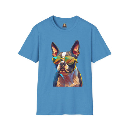 Sunny Boston Terrier Tee - Large Front Print