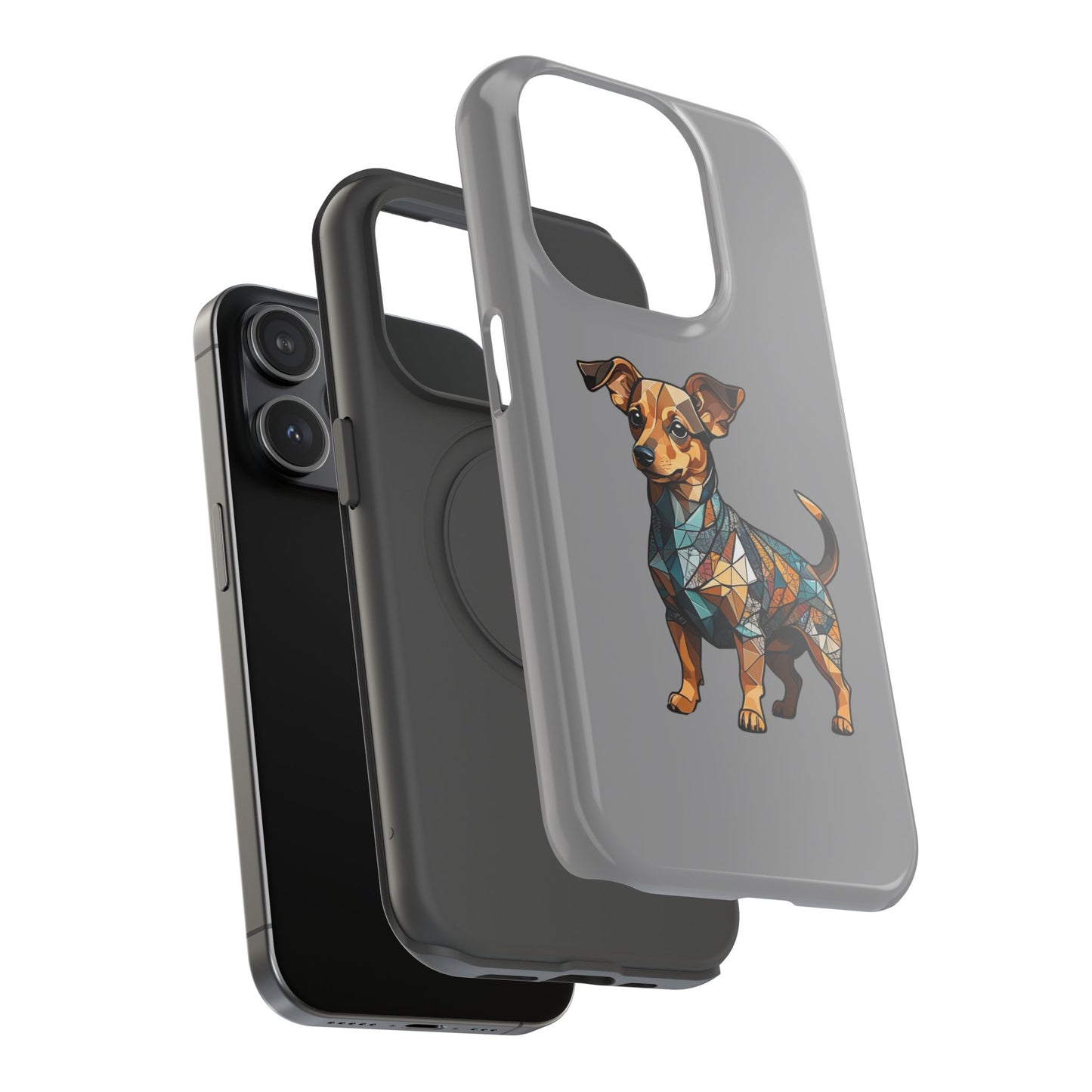 Polygon Style Pop Art Chiweenie Dog iPhone Phone Case
