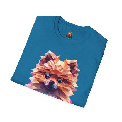 Polygon Pomeranian Tee - Large Front Print