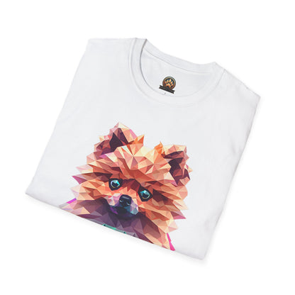 Polygon Pomeranian Tee - Large Front Print