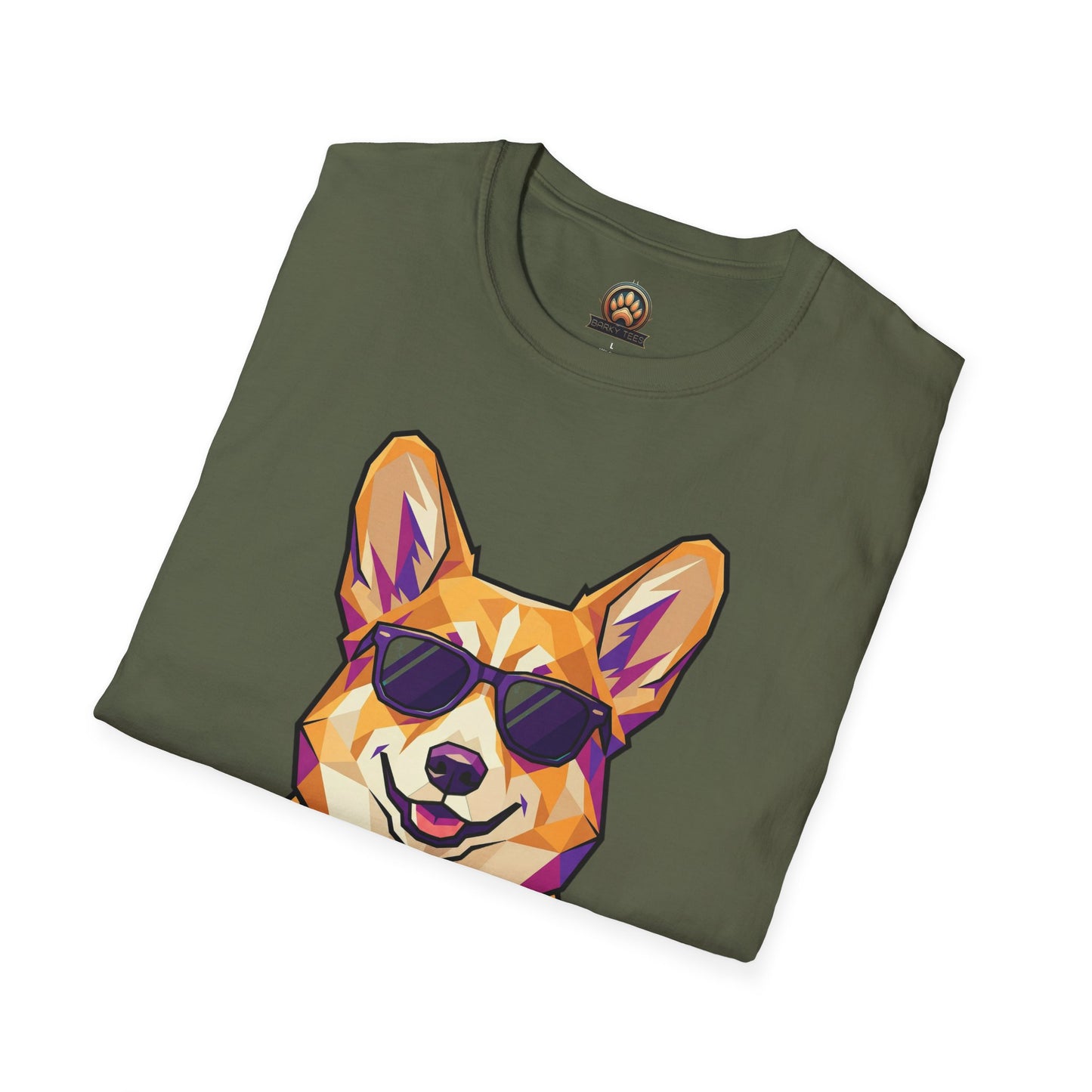 Dapper Corgi Tee - Large Front Print
