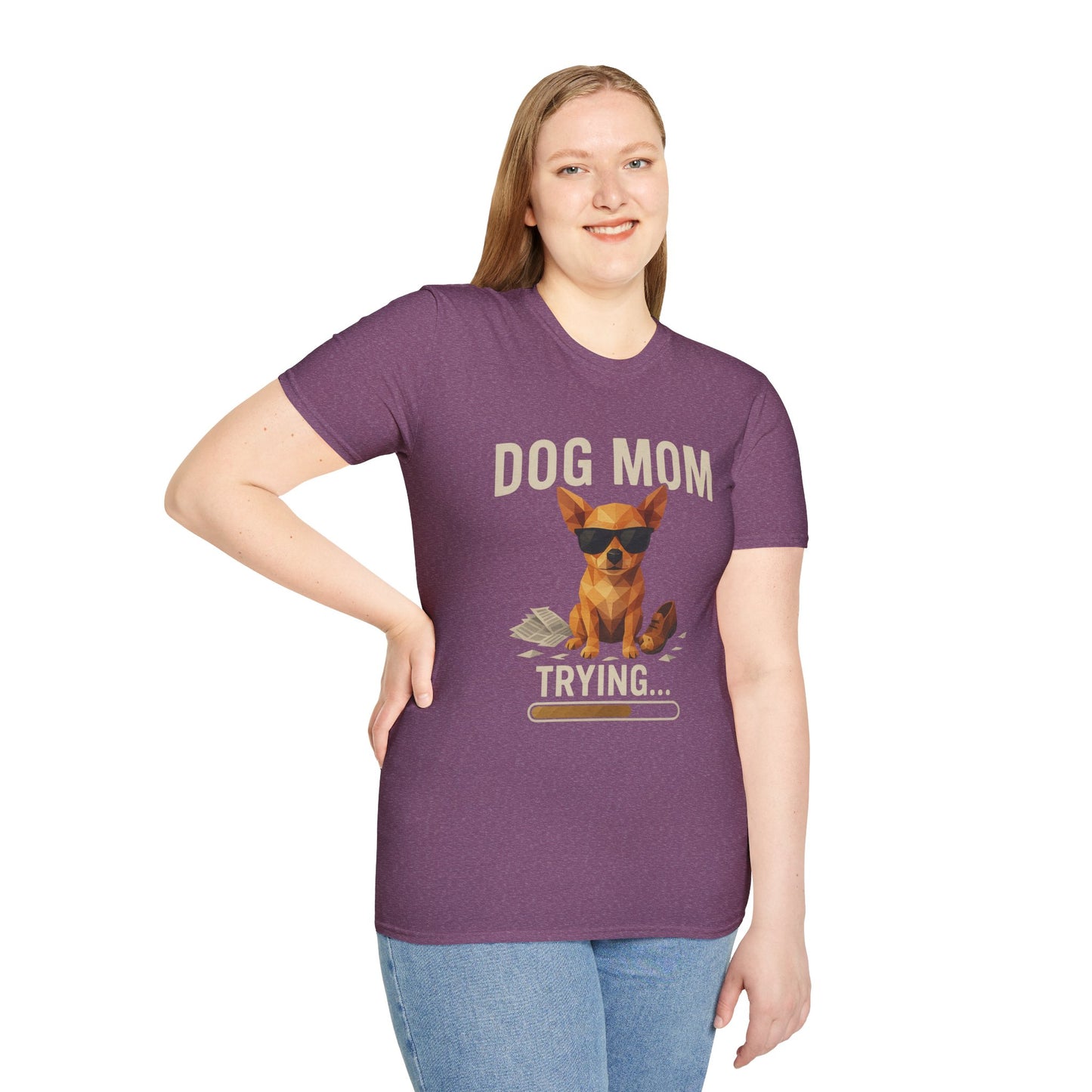 Dog Mom... Trying - Large Front Print Only