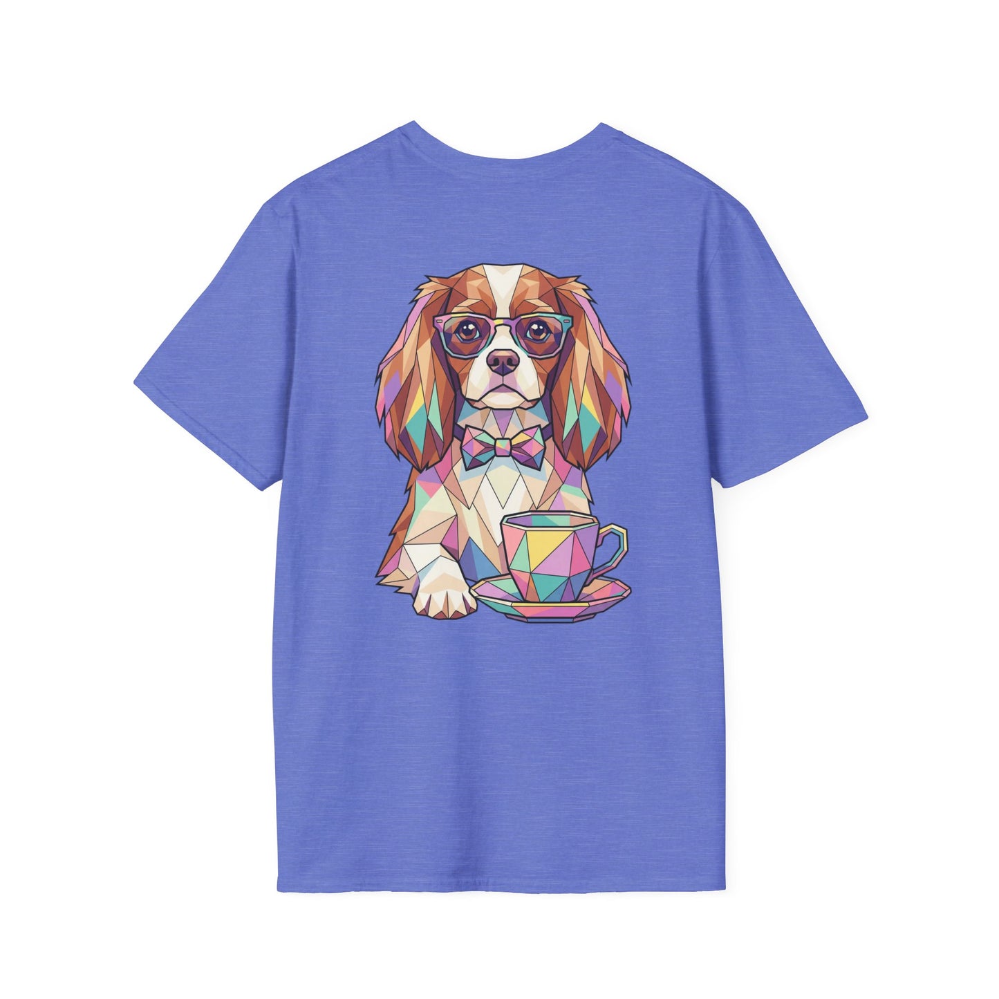 Tea Party Cavalier King Charles Tee - Pocket & Large Back Print