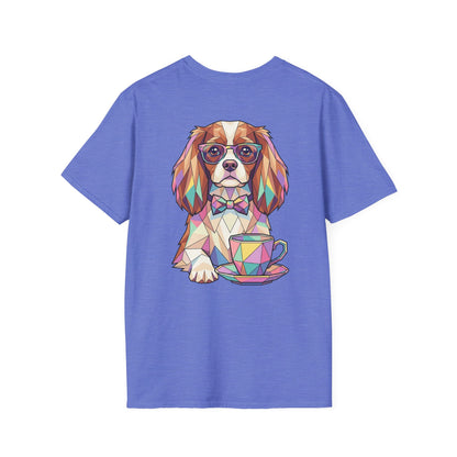 Tea Party Cavalier King Charles Tee - Pocket & Large Back Print