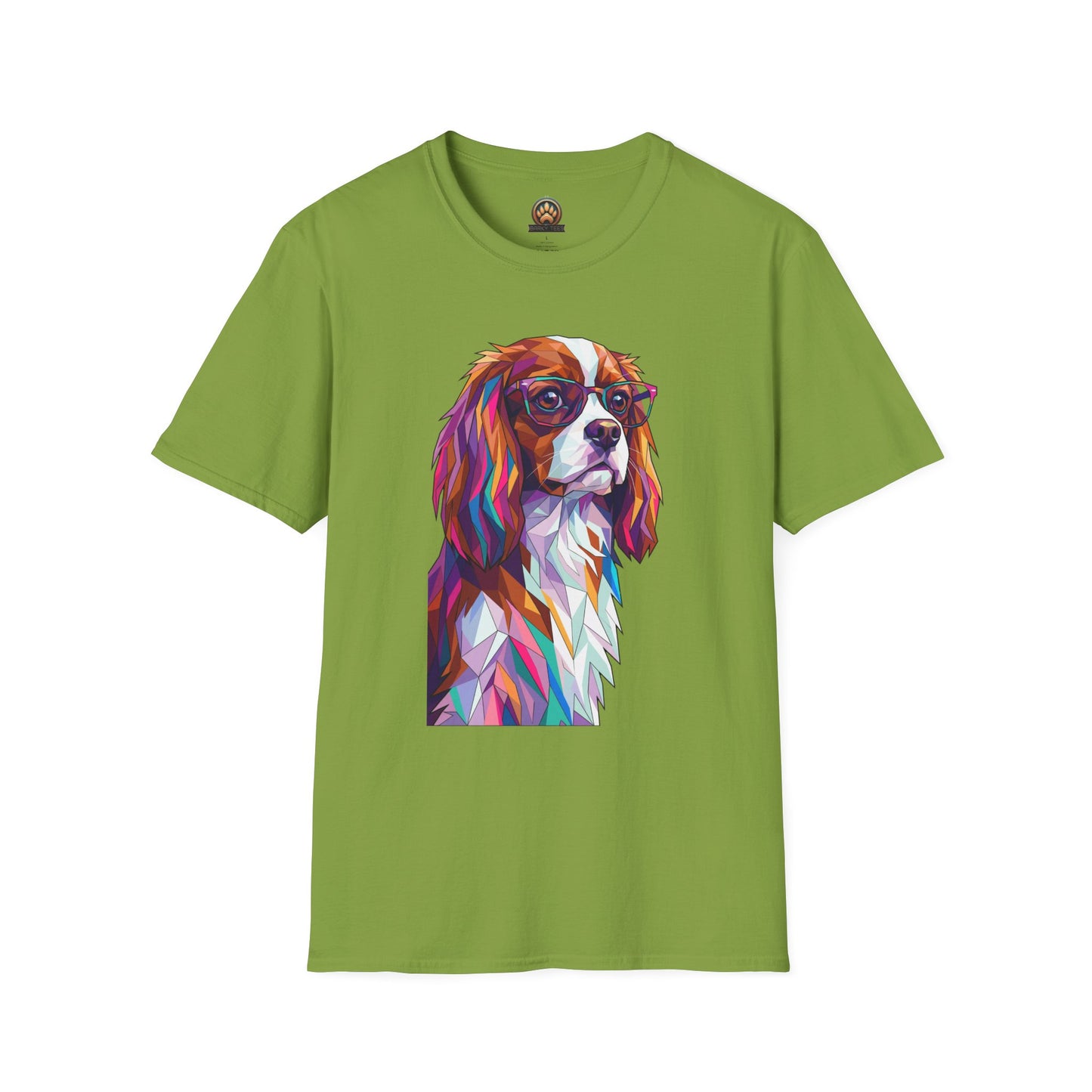 Portrait Cavalier King Charles Tee - Large Front Print