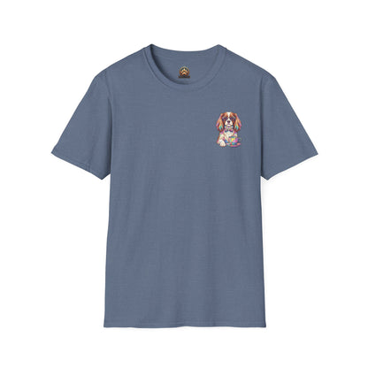 Tea Party Cavalier King Charles Tee - Pocket & Large Back Print
