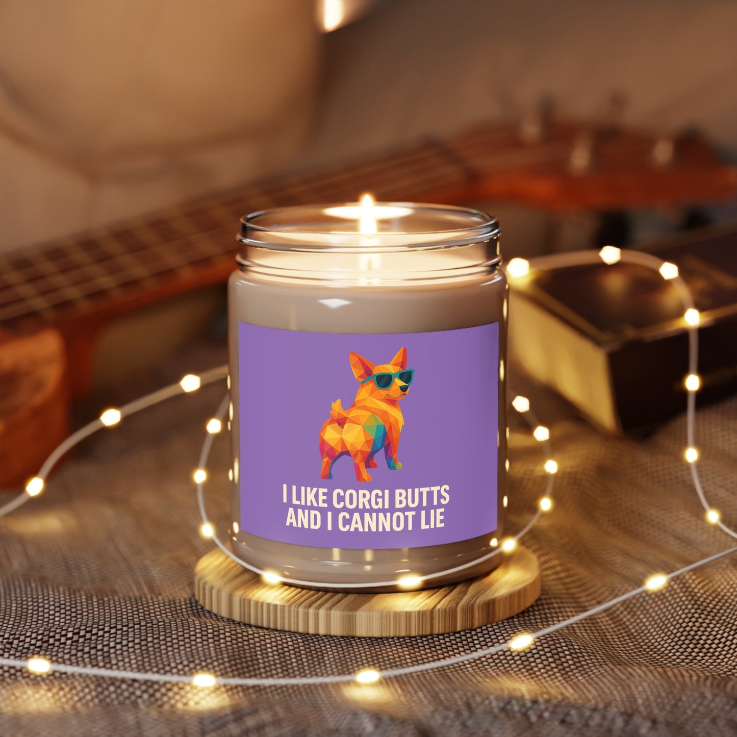 I Like Corgi Butts Scented Soy Candle — 9oz (White Lid)