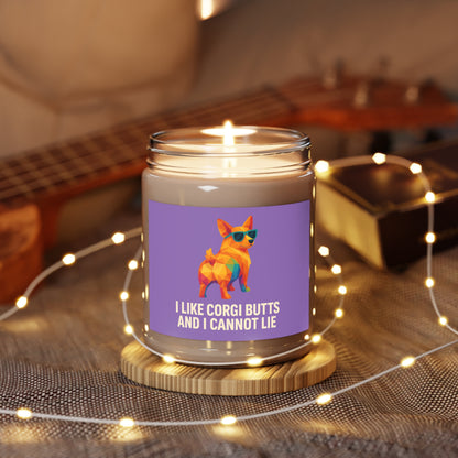 I Like Corgi Butts Scented Soy Candle — 9oz (White Lid)