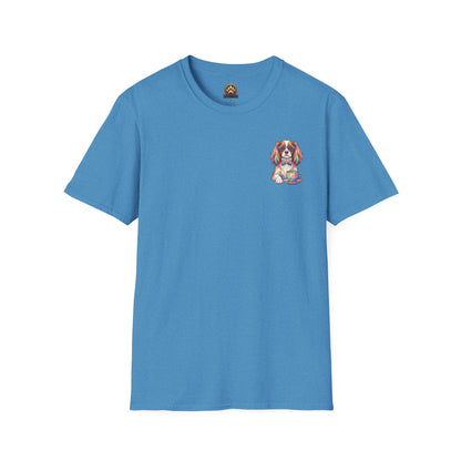 Tea Party Cavalier King Charles Tee - Pocket & Large Back Print