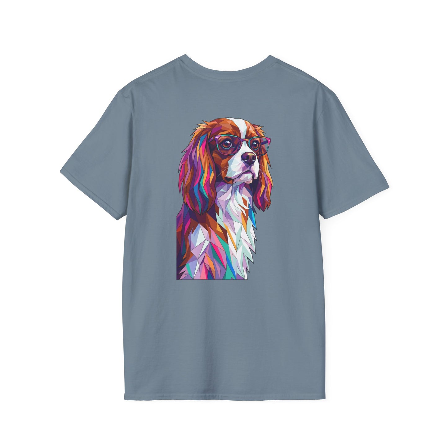 Portrait Cavalier King Charles Tee - Pocket & Large Back Print