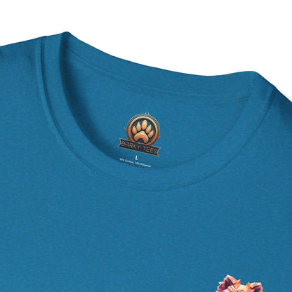 Polygon Pomeranian Dog T-Shirt - Pocket & Large Back Print