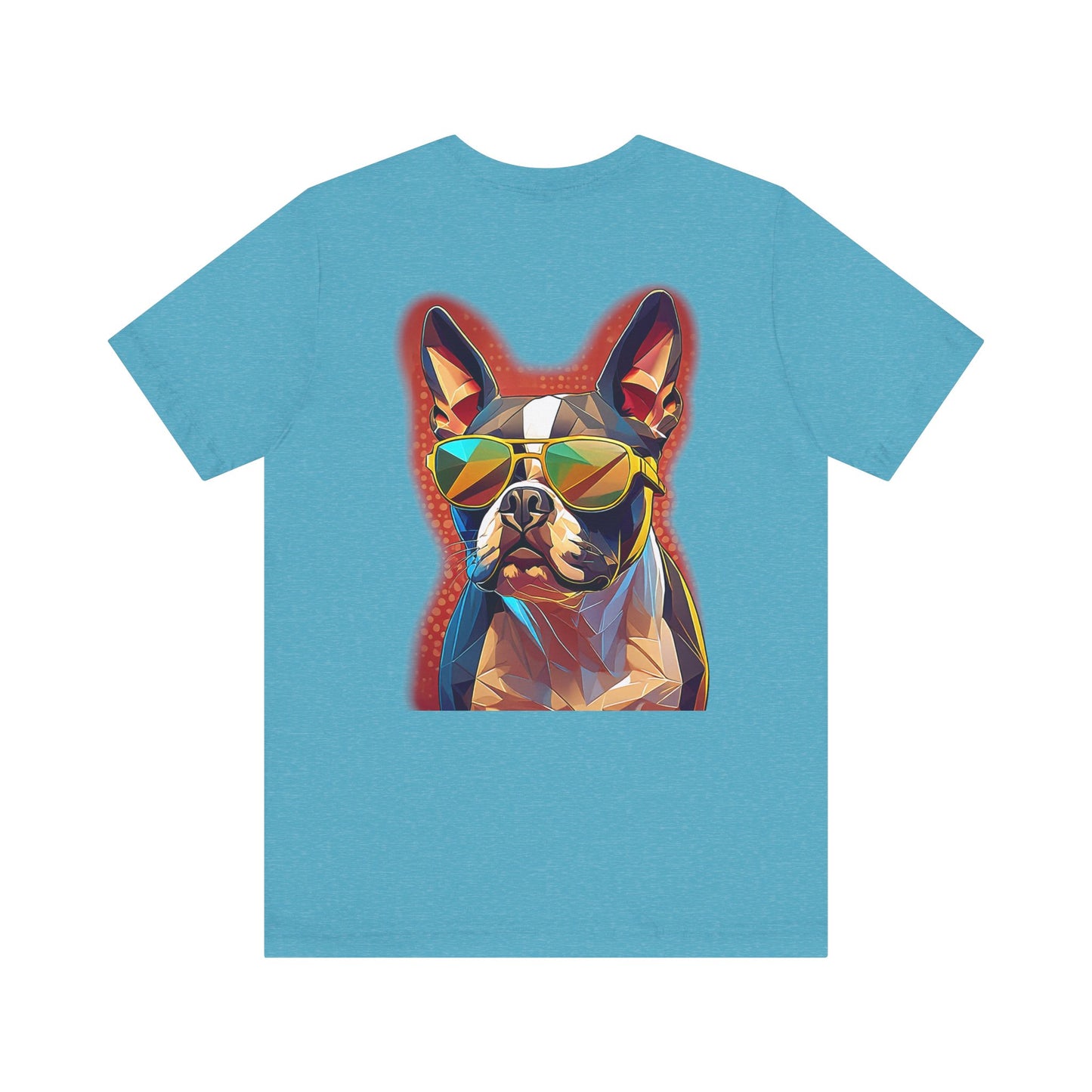 Shady Boston Terrier Tee - Pocket & Large Back Print