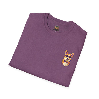Dapper Corgi Tee - Pocket & Large Back Print