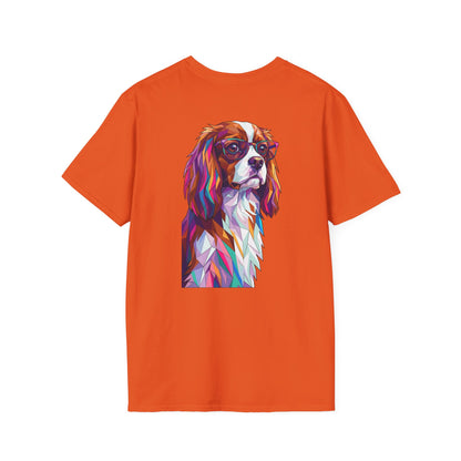 Portrait Cavalier King Charles Tee - Pocket & Large Back Print
