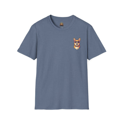 Dapper Corgi Tee - Pocket & Large Back Print
