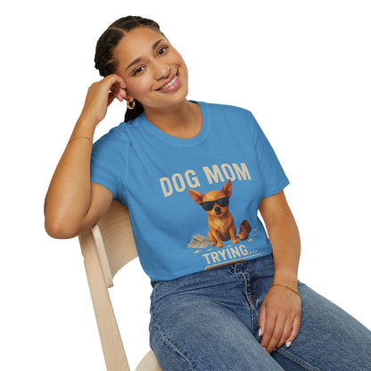 Dog Mom... Trying - Large Front Print Only