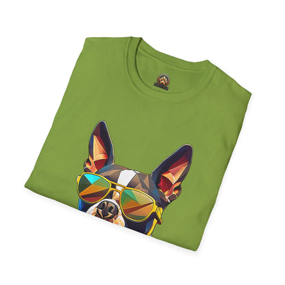 Sunny Boston Terrier Tee - Large Front Print