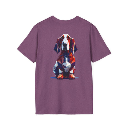 Polygon Basset Hound Tee - Pocket & Large Back Print