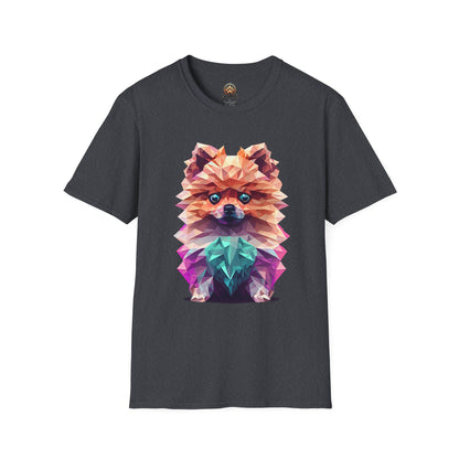 Polygon Pomeranian Tee - Large Front Print