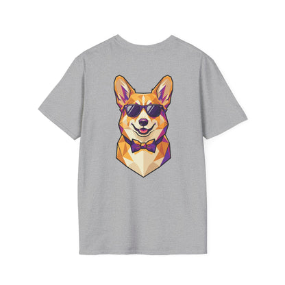 Dapper Corgi Tee - Pocket & Large Back Print