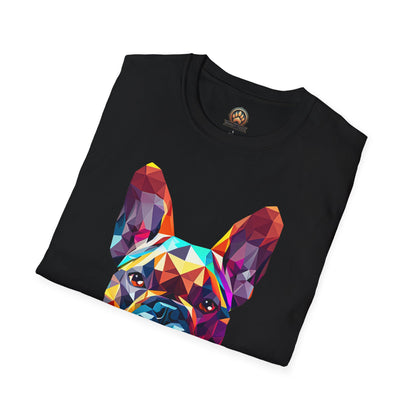 Polygon French Bulldog Tee - Large Front Print