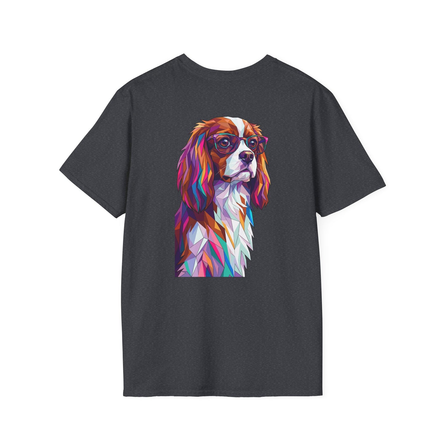 Portrait Cavalier King Charles Tee - Pocket & Large Back Print
