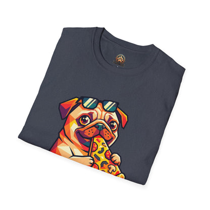 Pizza Pug Tee - Large Front Print