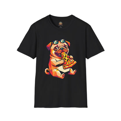 Pizza Pug Tee - Large Front Print