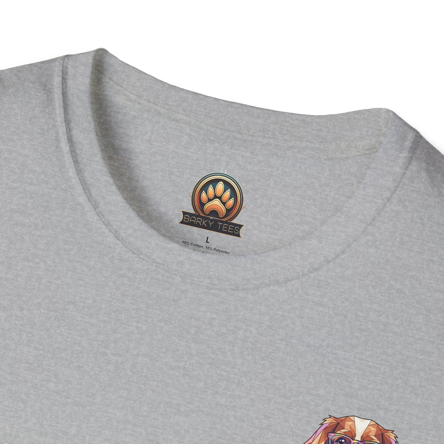 Tea Party Cavalier King Charles Tee - Pocket & Large Back Print