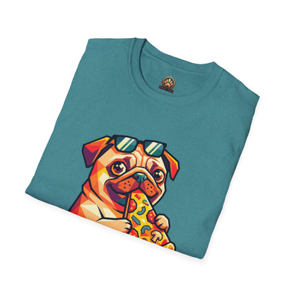 Pizza Pug Tee - Large Front Print