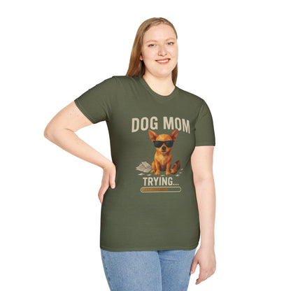 Dog Mom... Trying - Large Front Print Only