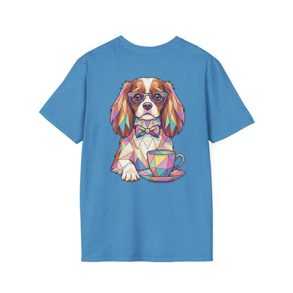 Tea Party Cavalier King Charles Tee - Pocket & Large Back Print