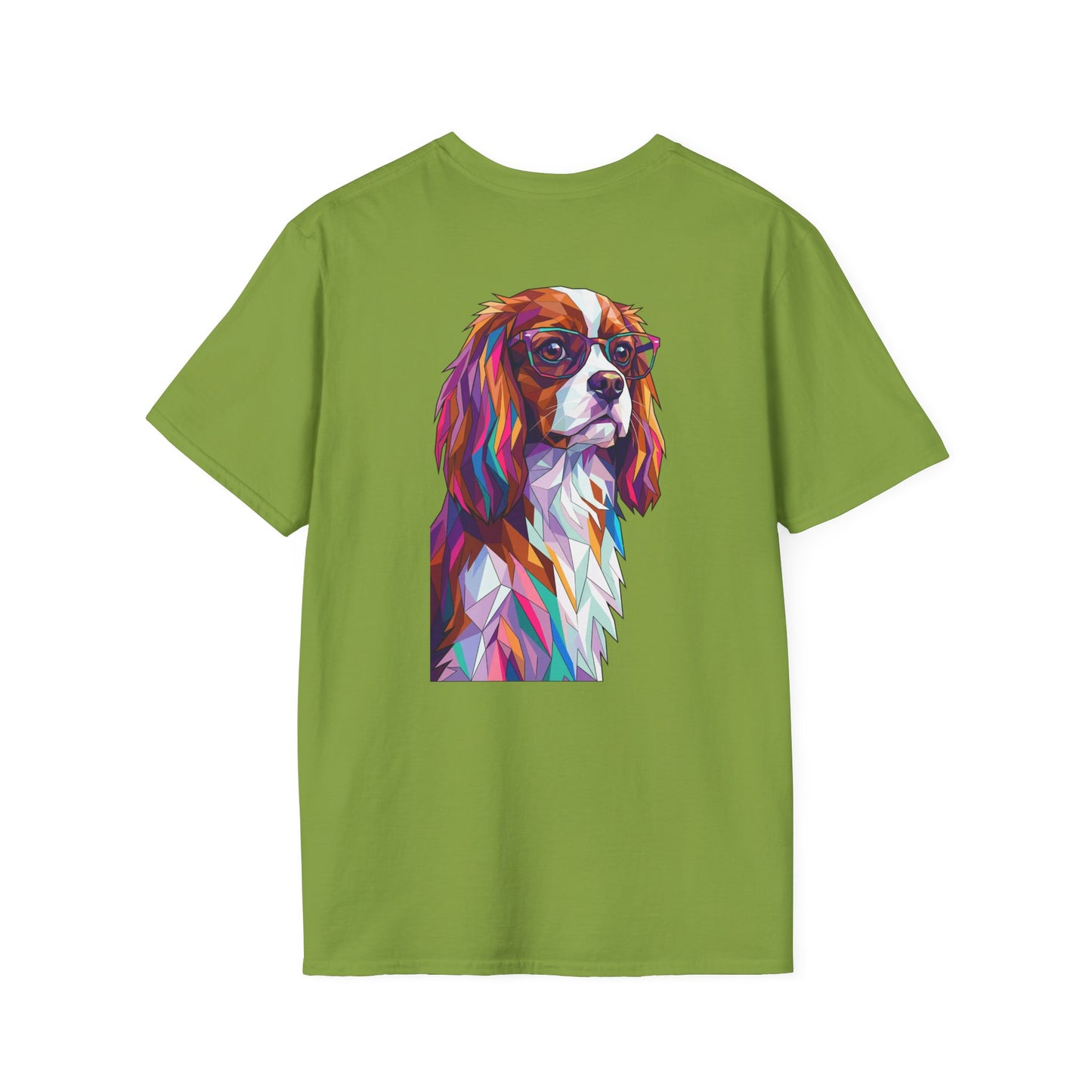 Portrait Cavalier King Charles Tee - Pocket & Large Back Print