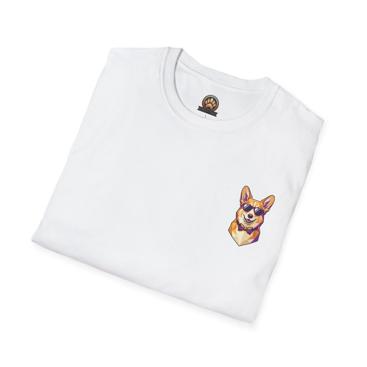 Dapper Corgi Tee - Pocket & Large Back Print