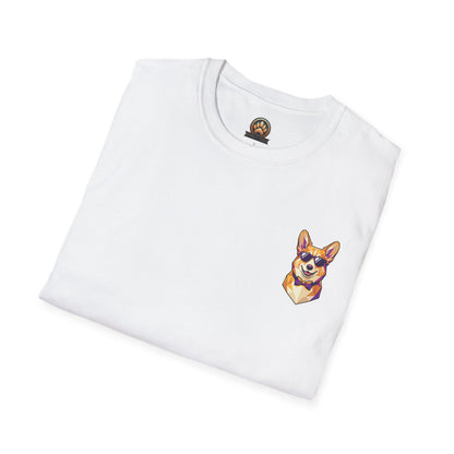 Dapper Corgi Tee - Pocket & Large Back Print