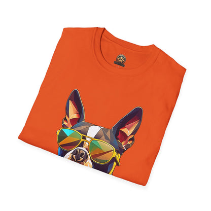Sunny Boston Terrier Tee - Large Front Print