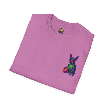 Boston Terrier Basketball Tee - Pocket & Large Back Print