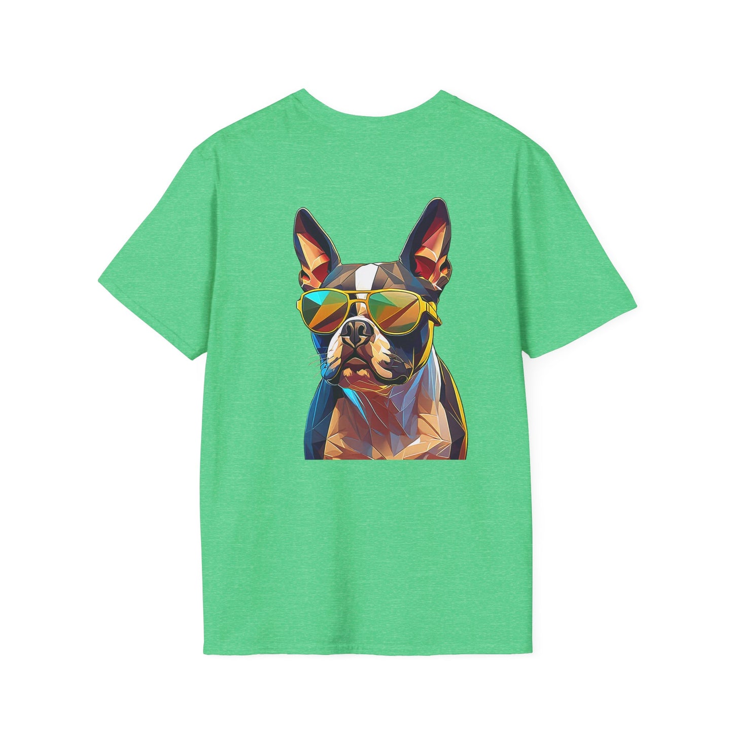 Sunny Boston Terrier Tee - Pocket & Large Back Print